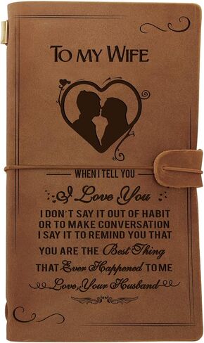 Engraved Leather Notebook To My Daughter Gifts- Hand-Crafted Genuine Leather Journal for Travel Diary Journal Sketch Book - Perfect Anniversary Christmas For Daughter From Dad Gifts in Saudi Arabia