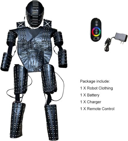 LED Robot Costume Suit Illuminated Party Dance RGB Luminous Armor Bar Light Show Dance LED Night Lights Clothing in Kuwait