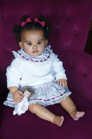 Anano Lifelike Baby Dolls Silicone 19 Inch Realistic Reborn Baby Dolls That Look Real Newborn Sleeping Life Like Baby Size Alive Doll New Born Floppy Baby Doll Toy for Kids in Saudi Arabia
