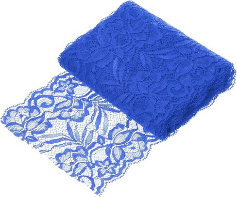MECCANIXITY 6 Inch Wide 5 Yard Lace Ribbon Floral Pattern Rose Red Lace Trim Ribbon for Sewing Making,and DIY Crafts,Gift Wrapping,Wedding Decor in Saudi Arabia