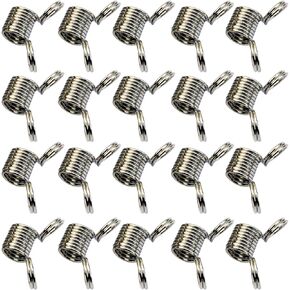 Pack of 20 Handy Jewelry Making Tool Stringing Beads Stoppers Spring End Fasteners Alloy Perfect for Bracelets, Small, as the pic show