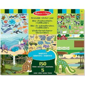 Melissa & Doug Reusable Sticker Pad - Habitats