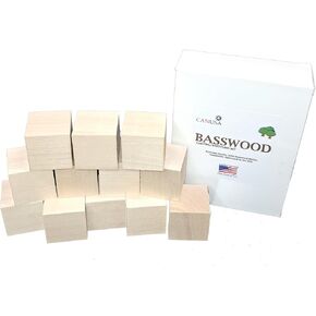 Canusa Brand 2X2X2 Basswood Blocks