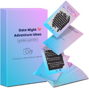 40 Romantic Date Ideas for Couples-Fun&Adventurous Scratch Off Cards Game (Couples 35 Ideas Scratch Off Cards)