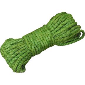 Fendawn Strive Natural Colored Hemp Rope, Jute Twine for Gardening, DIY Arts Crafts and Decoration, Green