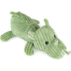 Giftable World Metropawlin Pet Plush Pet Toy Striped Corduroy with Squeaker and Crinkle Ears Dog Chew Toy