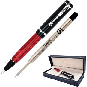 Conklin Duragraph Gel Pen Red Nights | Luxury Gel Pen with Refillable Ink | Smooth Writing, Premium Quality, Elegant Design