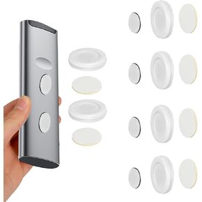 Magnetic Remote Control Holder, 6Pcs Wall Mount Holders for TV Fan and Air Conditioner Remotes Self Adhesive Phone Charging Organizer Storage Containers Strong Magnet Securely Hold