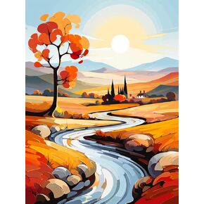 FITIMOLO Paint by Numbers for Adults Kids Beginner Students Without Frame, DIY Oil Painting Set, 16 * 20 inch Canvas Paint Brushes Acrylic Paint Kits, Gift, Home Decor, Toronto Sky Line