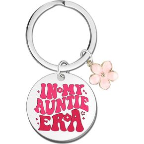 Aunt Niece Keychain Gift, Engraved Love Between Aunt Niece Forever Keychain, Cute Mini Stainless Steel Love Key Ring, Women Girls Jewelry Gift in Birthday, Christmas, Thanksgiving, Mother’s Day