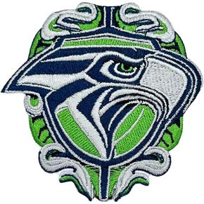 Siam Accs Rugby Fans Seattle Logo Patch Embroidery American Football Fan Favorite Team Iron On Sew On Embroidered Patch for Clothing Backpacks Jeans Motorcycle Sew On Custom Jackets Hats Tactical Bags