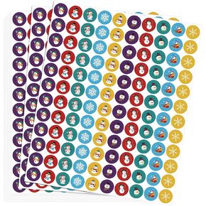 3000 Pcs Winter Sticker Snowman Sticker Bulk Mini Winter Holiday Snowflake Snowman Sticker for Kids Teachers Party Classroom Assortment Homework Tests Holiday Christmas Winter Themed Sticker
