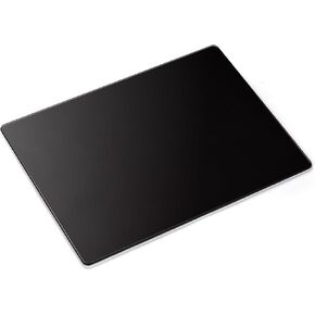 Docooler Photovoltaic Glass Gaming Mouse Pad with Non-Slip Tempered Glass Professional Mouse Mat for Desk Special Glass Surface＆Sides All Around for Computers, Gamer, Office&Home,3 Sizes (All Black)