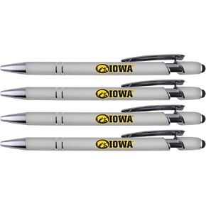 Greeting Pen Iowa Soft Touch Coated Metal Pen 4 Pack (4039)