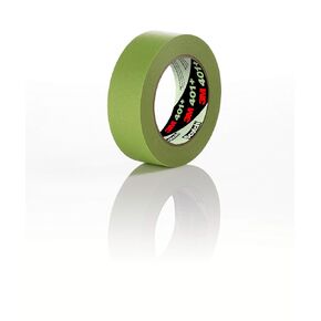 3M 401, High Performance Masking Tape, Crepe Paper, Green, 1 in x 180 ft, 1 Count