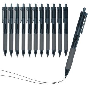 EYEYE G301 Red Gel Ink Pens, 12 Packs Retractable Red Ink Pens, Smooth Writting Fine Bullet-point 0.5mm, Ballpoint Pens for Office School, Refillable Rollerball Pens