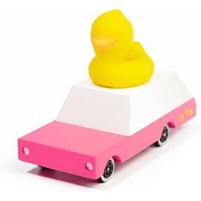 CANDYCAR® Wooden Diecast Collection - Duckie Wagon, Premium Handcrafted Beech Wood Toy Car