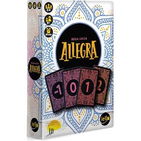IELLO: Allegra - Based On The Card Game Golf, Keep Your Score As Low As Possible, Family Ages 8+, 2-6 Players, 30 Min