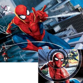 Prime 3D | Marvel | 3D/2D Double-Sided Spider-Man | 500 Piece Jigsaw 3D Puzzle for Adults and Kids Challenging | Perfect for Game Nights | 24 x 18