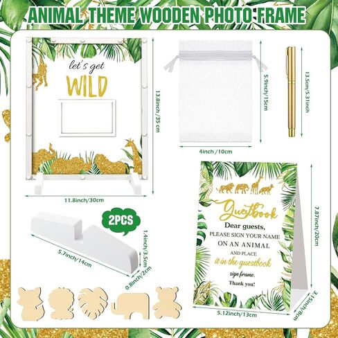 65 Pcs Baby Shower Guest Book Alternatives He or She Gender Reveal Baby Shower Decorations Sign in Guest Book with Picture Frame and 60 Wooden Chip for Baby Shower(Boho,Pampas Grass) in Saudi Arabia