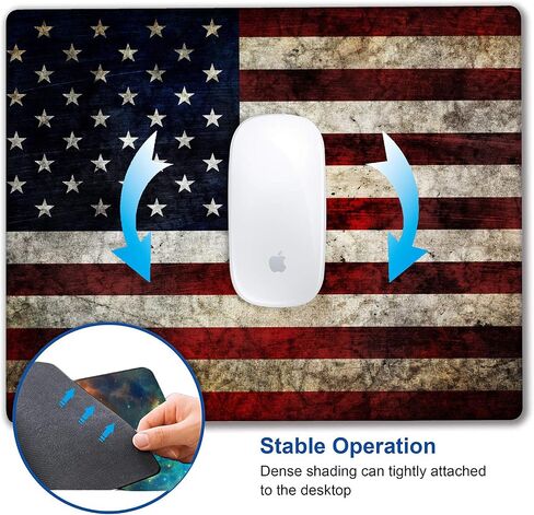 United States National Flag Mousepad Non-Slip Rubber Base Mouse Pads for Computers Laptop Office Desk Accessories Mouse pad (National Flag, 1pc) in Saudi Arabia