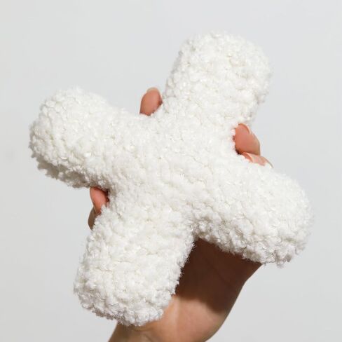 Modern Minimalist Dog Toy Hugs Boucle Plush Toy with Squeaker in Saudi Arabia