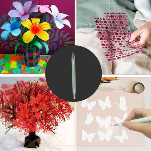 1 Pack LED Weeding Tools for Vinyl, Hook Pen Vinyl Weeding Tool with Light, Stainless Steel Weeder Tool for Removing Tiny Adhesive Vinyl Paper, Heat Transfer in Kuwait