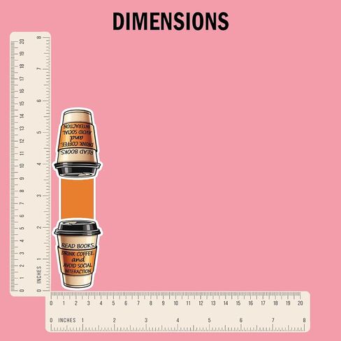 (2Pcs) Read Books Drink Coffee and Magnetic Bookmark Book Page Markers Gift for Reading Lover Nerd Book Addict Bookish Reader Student Teacher Office Stationery - Size 2.9"x1.6" When Folded in Saudi Arabia
