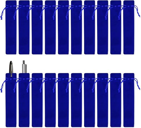 20 قطعة من حقيبة القلم المخملية، حقيبة أقلام، حقيبة هدايا، حامل قلم واحد، غلاف تغليف للمدرسة، المكتب، هدية الأعمال (القهوة) in Kuwait