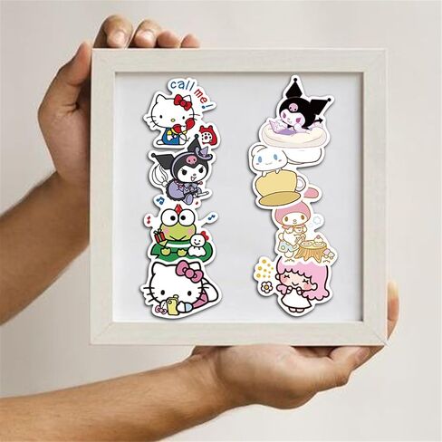 مجموعة ملصقات Hello Kittty & Friends مكونة من 200 قطعة من ملصقات الأميرة الكرتونية اللطيفة من الفينيل ملصقات فنية. ملصقات لزجاجات المياه، وألواح التزلج وأجهزة الكمبيوتر المحمولة، وملصقات الكمبيوتر المحمول للمراهقات والفتيات والأطفال والبالغين (ds) in Kuwait