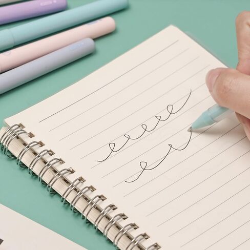 AIHAO Gel Pens, Morandi Pen Black Ink Fine Point Tip 0.5mm, Comfortable Grip For Smooth Writing, Journaling, Taking Notes, School, Office, 6 Count in Saudi Arabia