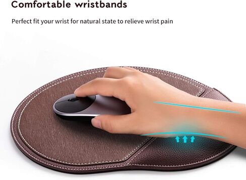 Gaming Mouse Pad, Leather Non-Slip Waterproof Mouse Mat for Laptop and PC,Smooth Mousepad for Gaming,Office Work,Travel,Business (Black) in Saudi Arabia