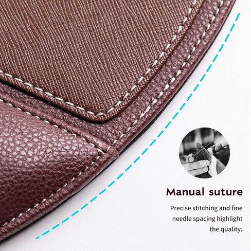 Gaming Mouse Pad, Leather Non-Slip Waterproof Mouse Mat for Laptop and PC,Smooth Mousepad for Gaming,Office Work,Travel,Business (Black) in Saudi Arabia
