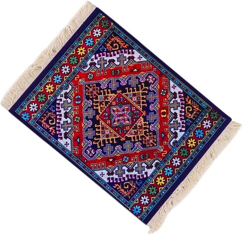 Computer Carpet Mouse Pad | Oriental Style Rug Mouse Mat Rug Mouse Pad Turkish Style Carpet Mousepad for Computer, Laptop, Office, Home (B) in Kuwait