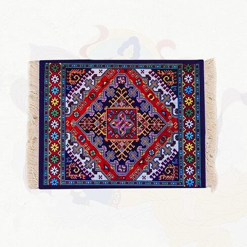 Computer Carpet Mouse Pad | Oriental Style Rug Mouse Mat Rug Mouse Pad Turkish Style Carpet Mousepad for Computer, Laptop, Office, Home (B) in Kuwait