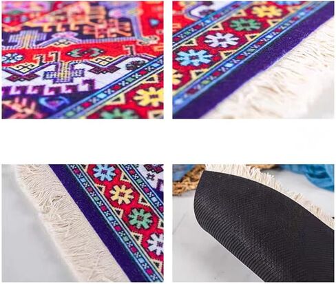 Computer Carpet Mouse Pad | Oriental Style Rug Mouse Mat Rug Mouse Pad Turkish Style Carpet Mousepad for Computer, Laptop, Office, Home (B) in Kuwait