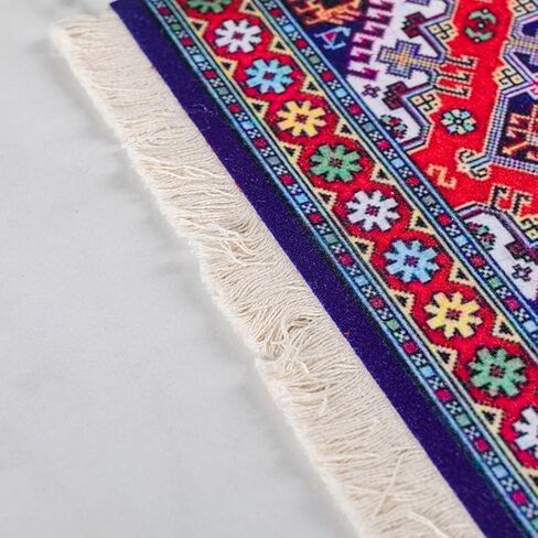 Computer Carpet Mouse Pad | Oriental Style Rug Mouse Mat Rug Mouse Pad Turkish Style Carpet Mousepad for Computer, Laptop, Office, Home (B) in Kuwait