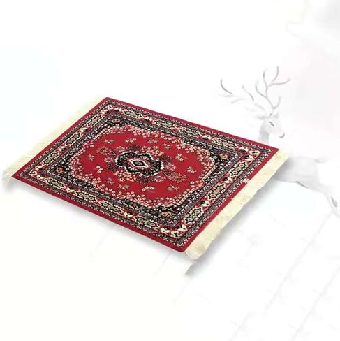 Computer Carpet Mouse Pad | Oriental Style Rug Mouse Mat Rug Mouse Pad Turkish Style Carpet Mousepad for Computer, Laptop, Office, Home (B) in Kuwait
