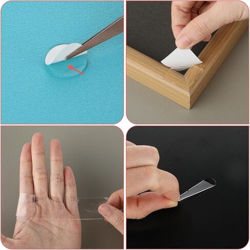 368PCS Double Sided Tape for Hanging Picture Poster Decorations, No Traces Mounting Tape, Removable Strong Mounting Adhesive Dots for Balloon, Home, Office Accessories, Party Supplies in Saudi Arabia