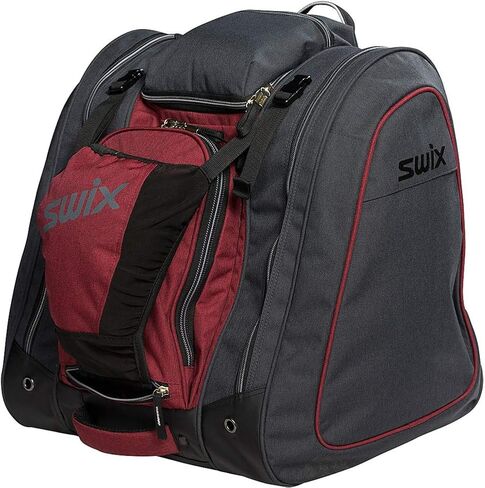 حقيبة أحذية التزلج Swix Gold Lite Tripack - حقيبة ظهر متينة مقاومة للماء مع مقصورات متعددة لأحذية التزلج وإكسسواراتها in Saudi Arabia