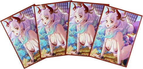 60ct 67x92 مللي متر بطاقات ثلاثية الأبعاد ذات حجم قياسي لـ MTG/TCG/PTCG واقيات بطاقات طباعة الرسوم المتحركة الفنية in Kuwait