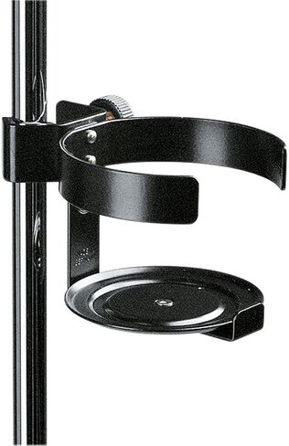 حامل مشروبات K&M König & Meyer 16020.000.55 - ملحق أنبوب حامل ميكروفون - يحمل الزجاجات والأكواب والنظارات - ملحق بدرجة احترافية - صناعة ألمانية - أسود in Kuwait