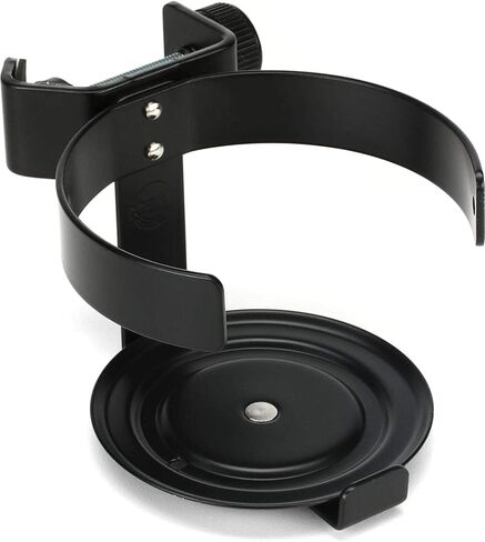 حامل مشروبات K&M König & Meyer 16020.000.55 - ملحق أنبوب حامل ميكروفون - يحمل الزجاجات والأكواب والنظارات - ملحق بدرجة احترافية - صناعة ألمانية - أسود in Kuwait