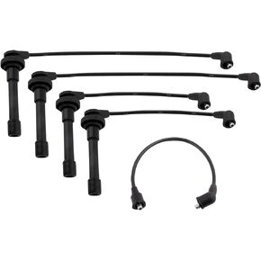 WEDOAUTO 5Pcs Ignition Spark Plug Cable Wires Set Fit for Infiniti G20 1991-1999, for Nissan 200SX 1995-1998, for NX 1991-1993, for Sentra 1991-1994/1998-1999 2.0L L4 Replace# 22440-0M715 671-4192