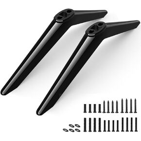 TV Base Stand for Samsung TV Legs, for UN32N5300 UN32M4500 UN32J4000 UN32J5205AF UN32J4000AF UN32J400DAF UN32J4002FXZA UN43NU6900F UN43NU6950FXZA for Samsung TV Stand Legs, with Screws, Black
