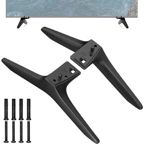 TV Stand Legs Replacement for LG 49 50 55 Inch 49UJ6300 49LJ5550 49LJ550M-UB 49UK6300 50UJ6300 50UK6300 55LJ5500UA 55LJ5550 55LJ550M-UB MAM643660 MEZ64114730 with Screws