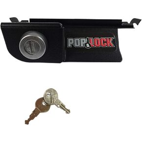 POP & LOCK – Manual Tailgate Lock for Dodge Ram 1500, 2500, and 3500, Fits 2002 to 2008 (Black, PL3400, Works with No Factory Lock)