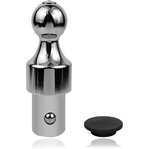 Puck System Gooseneck Hitch Ball, 2-5/16 Inch Gooseneck Ball, 30,000LBS Load Capacity, 7500 lbs VTW, with Rubber Hole Cover, Replace# 60629, Fit for Nissan Titan XD, Ford, GMC, Dodge RAM