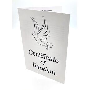 Baptism Certificates for Church Certificate of Baptism with Envelopes Pack of 6