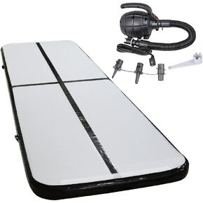 Air Inflatab Track Mats 13ft Inflatable Air Gymnastics Mat Training Mats with Electric Pump for for Home Use Yoga/Training/Gym/Tumble/Water